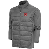 Men's Antigua  Steel Boston University Altitude Quilted Full-Zip Jacket