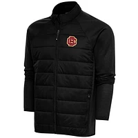 Men's Antigua  Black Bethune-Cookman Wildcats Altitude Quilted Full-Zip Jacket