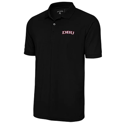 Men's Antigua  Black Dallas Baptist Patriots Big & Tall Legacy Pique Polo
