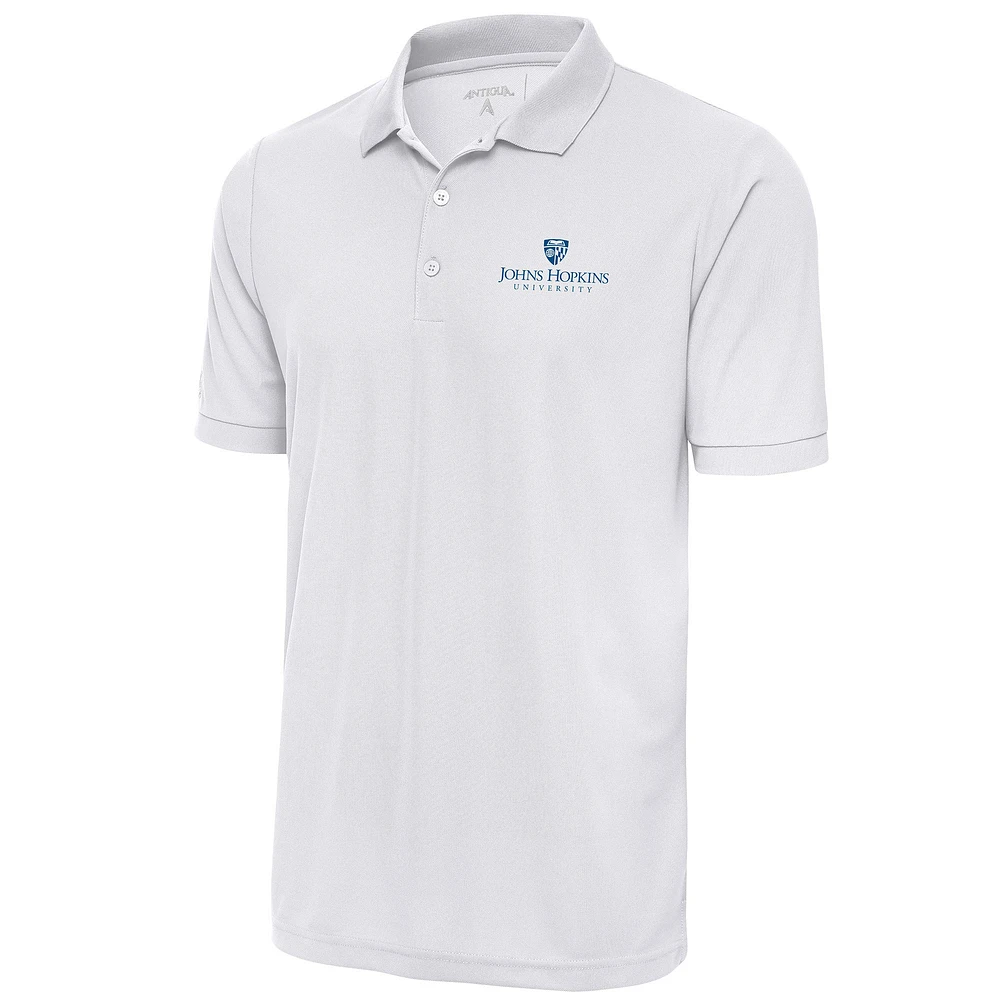 Men's Antigua White Johns Hopkins Blue Jays Big & Tall Legacy Pique Polo