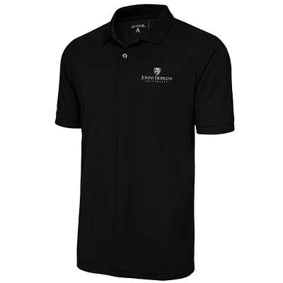 Men's Antigua  Black Johns Hopkins Blue Jays Big & Tall Legacy Pique Polo