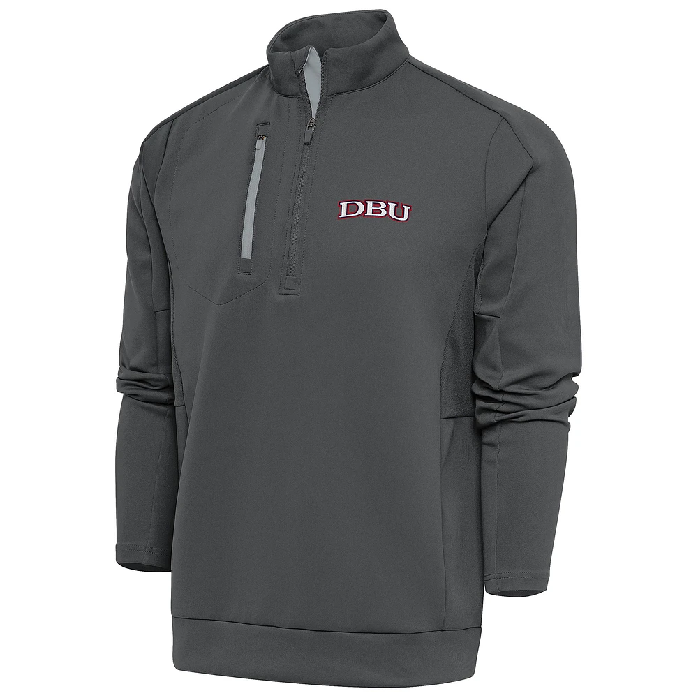Men's Antigua Pewter Dallas Baptist Patriots Generation Quarter-Zip Pullover Top