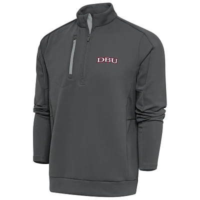 Men's Antigua Pewter Dallas Baptist Patriots Generation Quarter-Zip Pullover Top