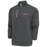 Men's Antigua Pewter Dallas Baptist Patriots Generation Quarter-Zip Pullover Top