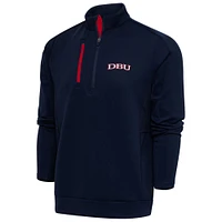Men's Antigua Navy/ Dallas Baptist Patriots Generation Quarter-Zip Pullover Top
