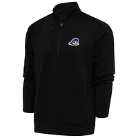 Men's Antigua  Black Delaware Fightin' Blue Hens Generation Quarter-Zip Pullover Top