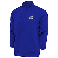 Men's Antigua  Royal Delaware Fightin' Blue Hens Generation Quarter-Zip Pullover Top