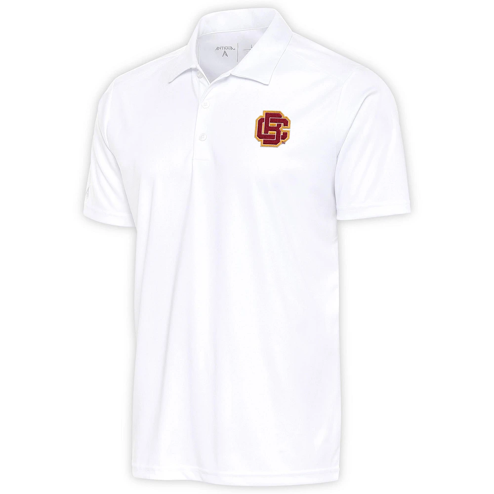 Men's Antigua White Bethune-Cookman Wildcats Big & Tall Tribute Polo