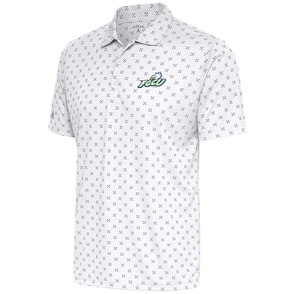 Men's Antigua  White Florida Gulf Coast Eagles Spark Polo