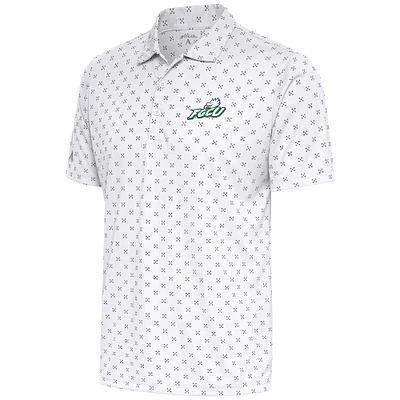 Men's Antigua  White Florida Gulf Coast Eagles Spark Polo