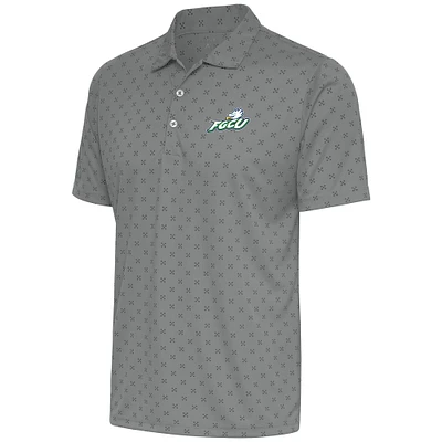 Men's Antigua  Steel Florida Gulf Coast Eagles Spark Polo