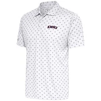 Men's Antigua  White Dallas Baptist Patriots Spark Polo