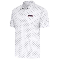 Men's Antigua  White Dallas Baptist Patriots Spark Polo