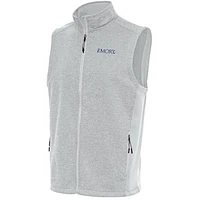 Men's Antigua  Gray Emory Eagles Course Full-Zip Vest