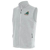 Men's Antigua  Gray Coastal Carolina Chanticleers Course Full-Zip Vest