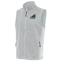 Men's Antigua  Gray Coastal Carolina Chanticleers Course Full-Zip Vest