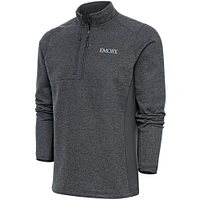 Men's Antigua  Charcoal Emory Eagles Course Quarter-Zip Top