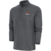Men's Antigua  Charcoal Gardner-Webb Bulldogs Course Quarter-Zip Top