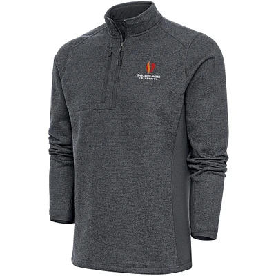 Men's Antigua  Charcoal Gardner-Webb Bulldogs Course Quarter-Zip Top