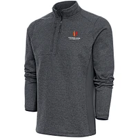 Men's Antigua  Charcoal Gardner-Webb Bulldogs Course Quarter-Zip Top