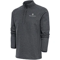 Men's Antigua  Charcoal Johns Hopkins Blue Jays Course Quarter-Zip Top