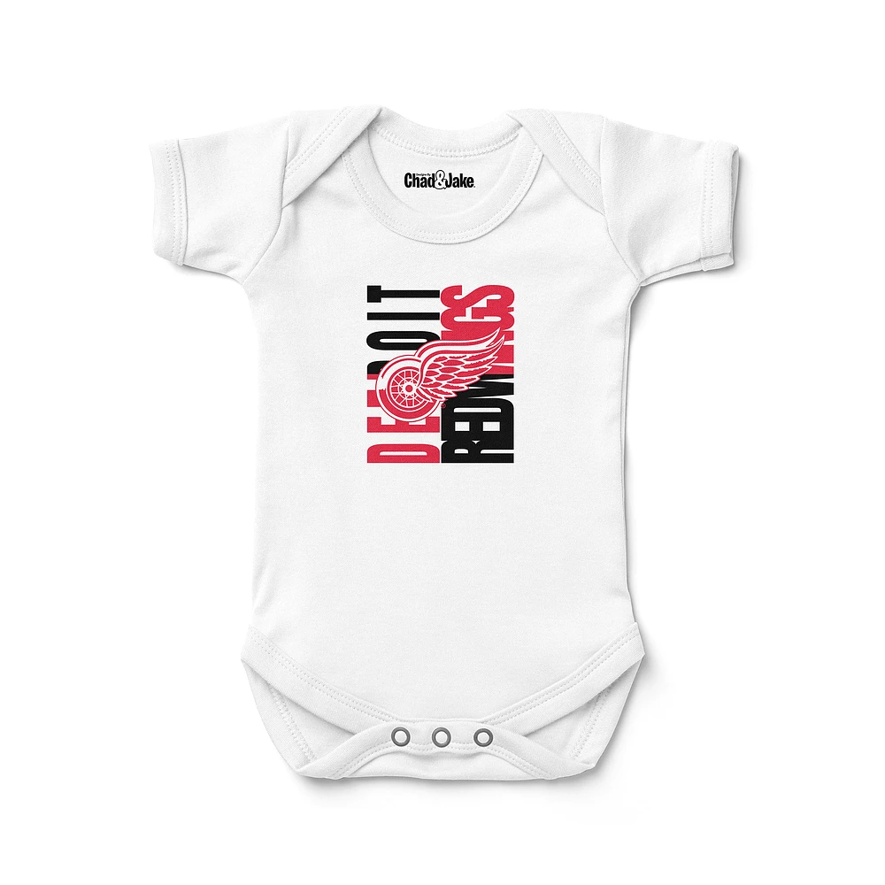 Newborn & Infant Chad Jake White Detroit Red Wings Bodysuit