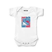 Newborn & Infant Chad Jake White New York Rangers Bodysuit