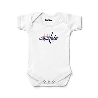 Newborn & Infant Chad Jake White Washington Capitals Logo Bodysuit