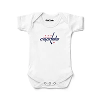 Newborn & Infant Chad Jake White Washington Capitals Logo Bodysuit