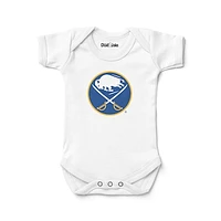 Newborn & Infant Chad Jake White Buffalo Sabres Logo Bodysuit