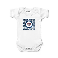 Newborn & Infant Chad Jake White Winnipeg Jets Retro Bodysuit