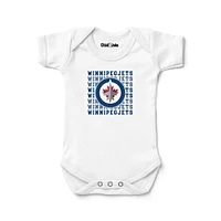 Newborn & Infant Chad Jake White Winnipeg Jets Retro Bodysuit