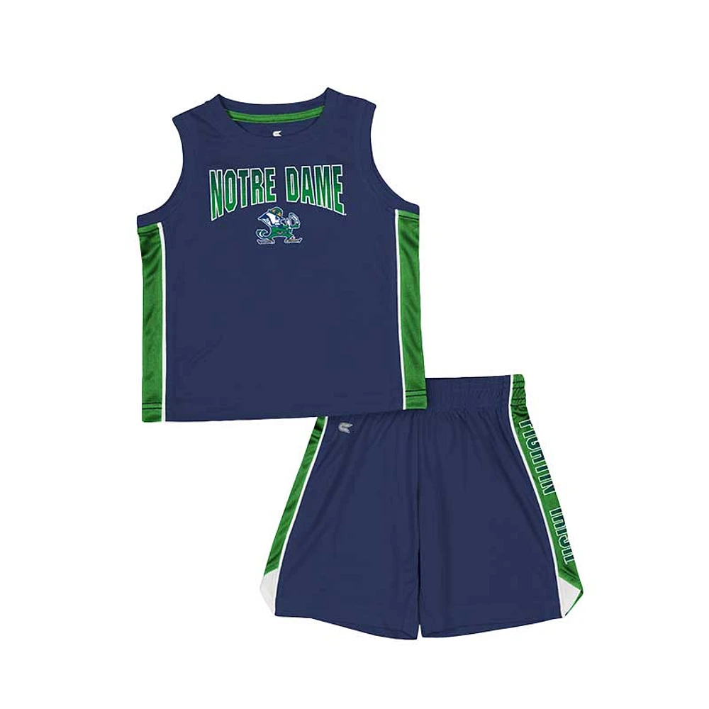 Toddler Colosseum Navy Notre Dame Fighting Irish Vecna Tank Top & Shorts Set