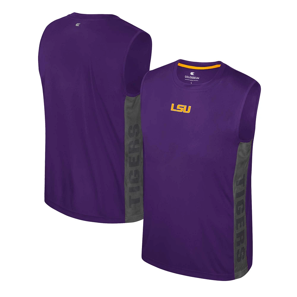 Youth Colosseum Purple LSU Tigers Smak Talk Sleeveless T-Shirt