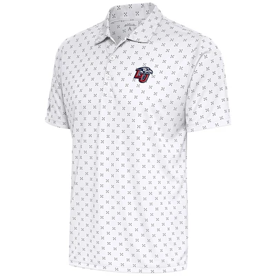 Men's Antigua  White Liberty Flames Spark Polo