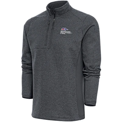 Men's Antigua  Charcoal MSU Denver Roadrunners Course Quarter-Zip Top