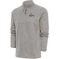 Men's Antigua  Oatmeal MSU Denver Roadrunners Course Quarter-Zip Top