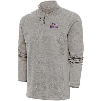 Men's Antigua  Oatmeal MSU Denver Roadrunners Course Quarter-Zip Top