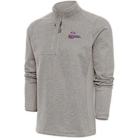 Men's Antigua  Oatmeal MSU Denver Roadrunners Course Quarter-Zip Top