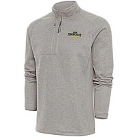 Men's Antigua  Oatmeal San Francisco Dons Course Quarter-Zip Top