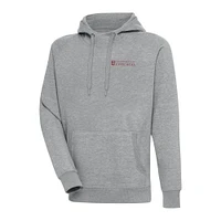 Men's Antigua  Heather Gray UChicago Maroons Victory Pullover Hoodie