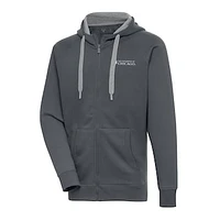 Men's Antigua  Charcoal UChicago Maroons Victory Full-Zip Hoodie