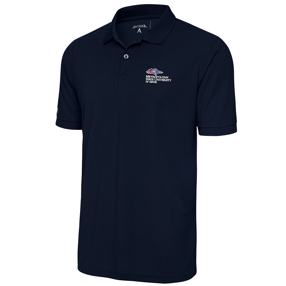Men's Antigua Navy MSU Denver Roadrunners Legacy Pique Polo