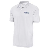 Men's Antigua  White Pennsylvania Quakers Big & Tall Legacy Pique Polo