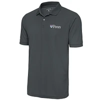 Men's Antigua  Pewter Pennsylvania Quakers Big & Tall Legacy Pique Polo