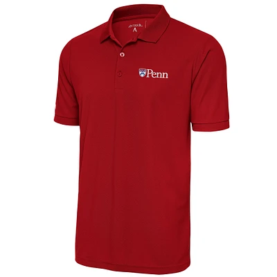 Men's Antigua  Red Pennsylvania Quakers Big & Tall Legacy Pique Polo