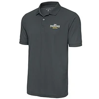 Men's Antigua  Pewter San Francisco Dons Big & Tall Legacy Pique Polo