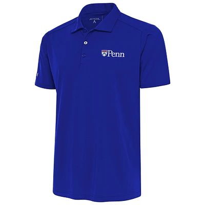 Men's Antigua  Royal Pennsylvania Quakers Big & Tall Tribute Polo