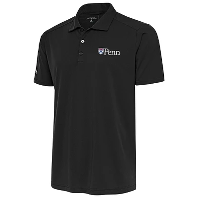 Men's Antigua  Charcoal Pennsylvania Quakers Big & Tall Tribute Polo