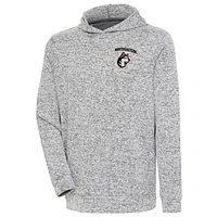 Men's Antigua Heather Northeastern Huskies Absolute Pullover Hoodie